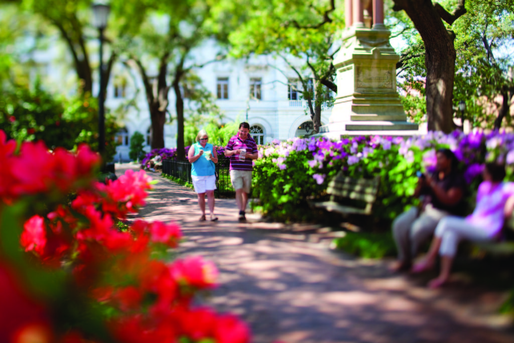 Walking in Savannah Square